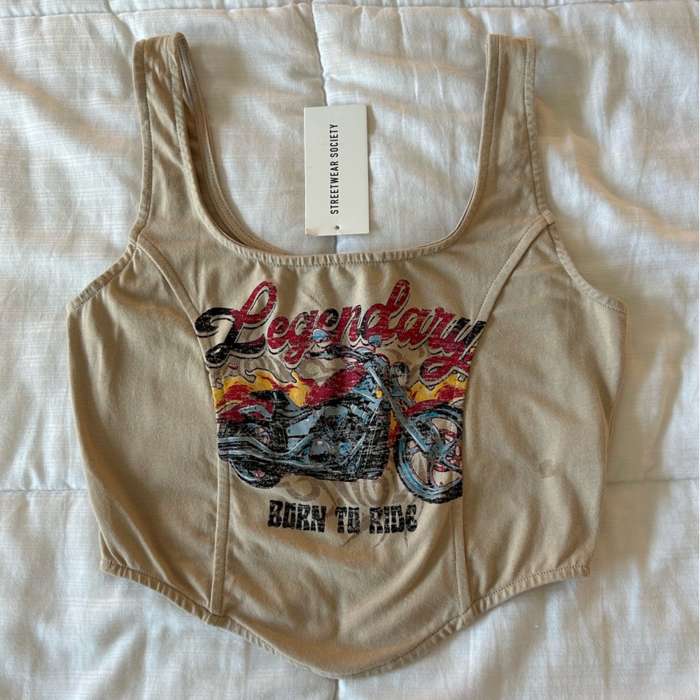 NWT Streetwear society corset tank - size L